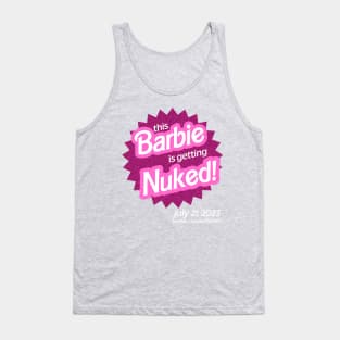 Barbie v Oppenheimer movie Tank Top